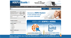 Desktop Screenshot of hoepliscuola.it